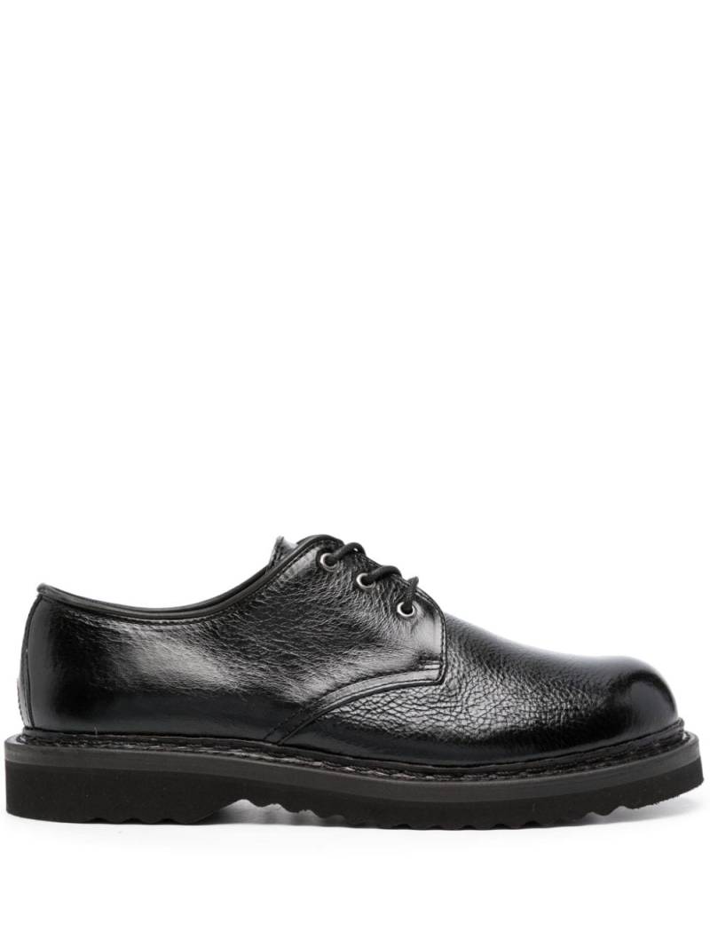 OUR LEGACY grained-leather derby shoes - Black von OUR LEGACY