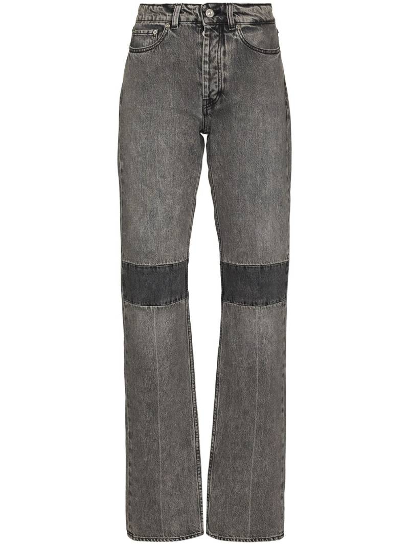 OUR LEGACY high-waisted straight-leg jeans - Grey von OUR LEGACY