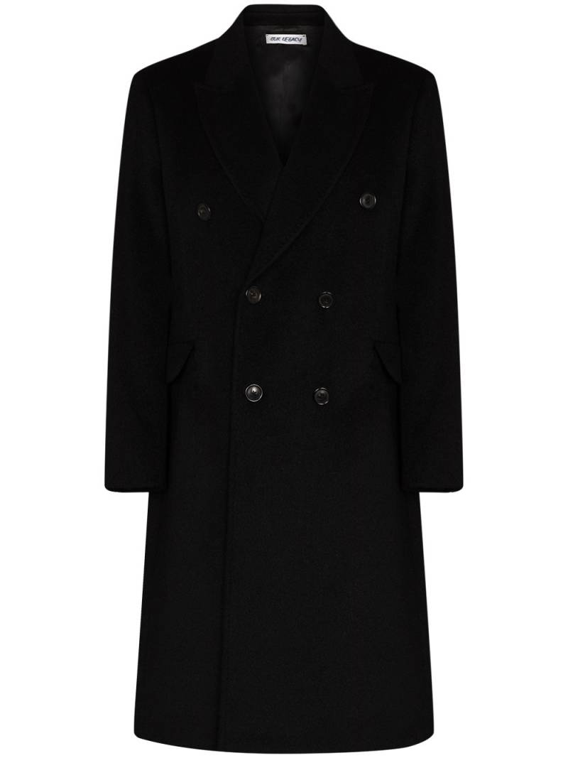 OUR LEGACY peak-lapel double-breasted coat - Black von OUR LEGACY