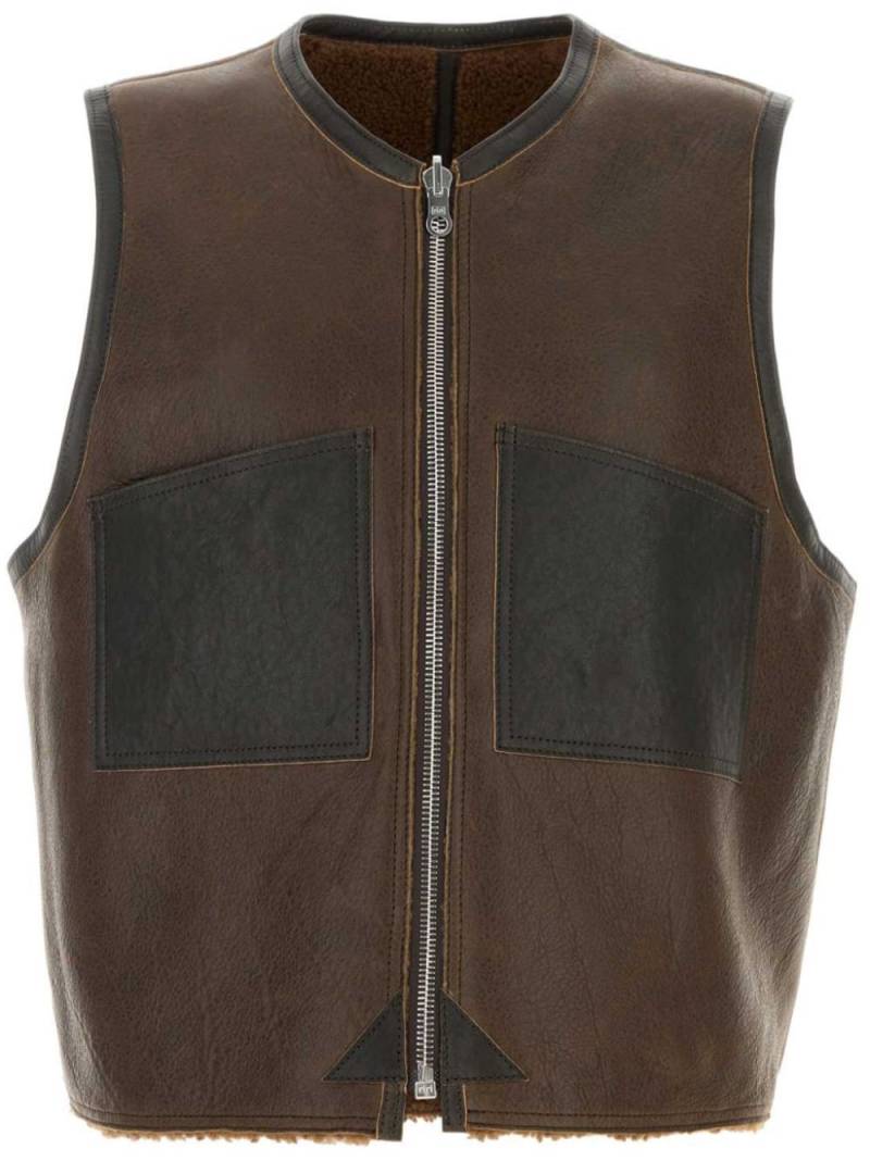 OUR LEGACY reversible vest - Brown von OUR LEGACY