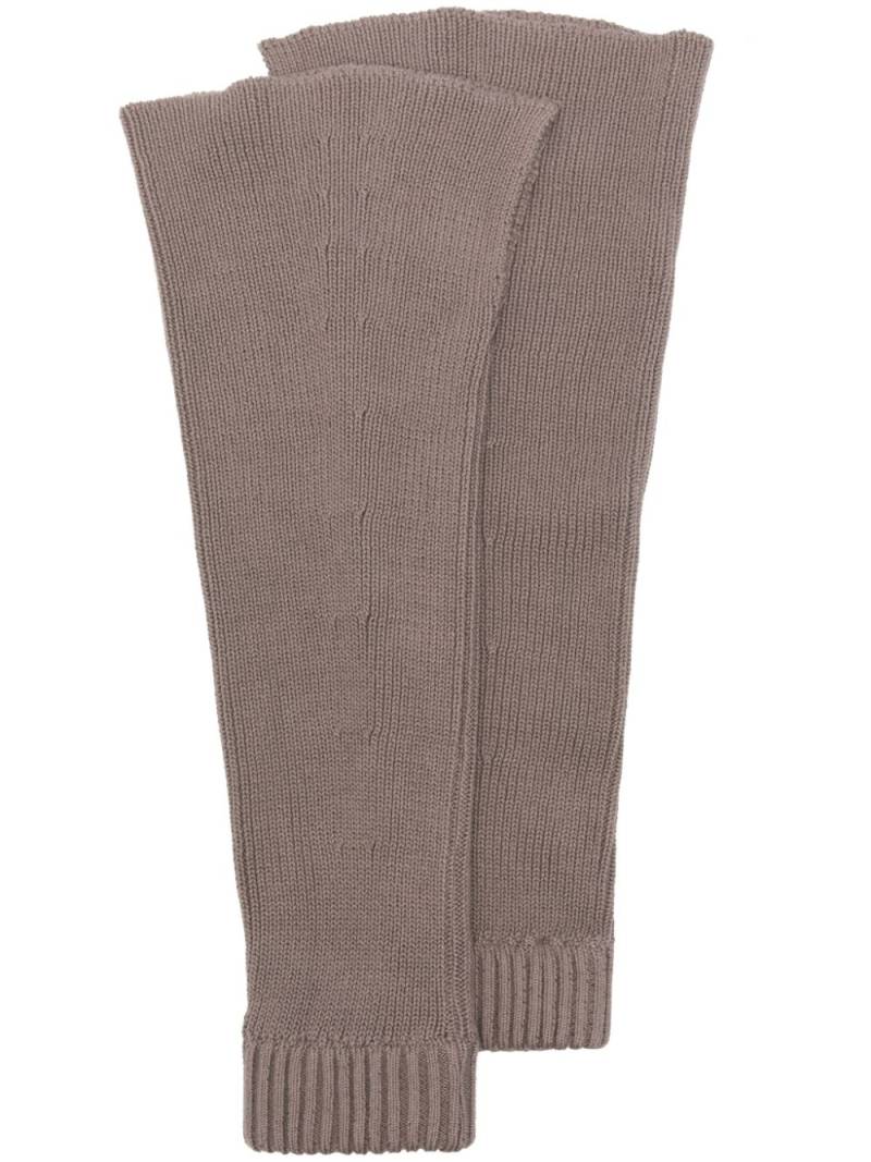 OUR LEGACY ribbed-knit gaiter - Neutrals von OUR LEGACY