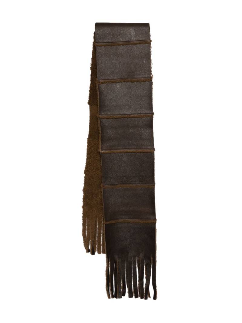 OUR LEGACY shearling scarf - Brown von OUR LEGACY