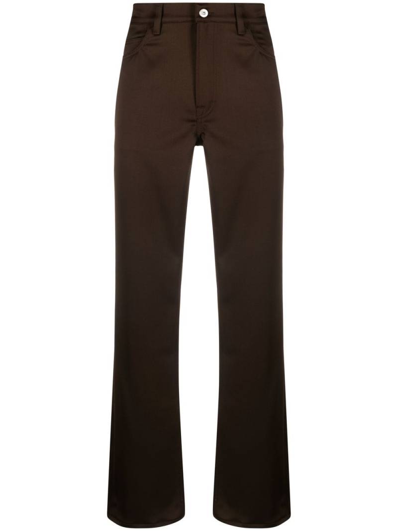 OUR LEGACY straight-leg high-waisted trousers - Brown von OUR LEGACY