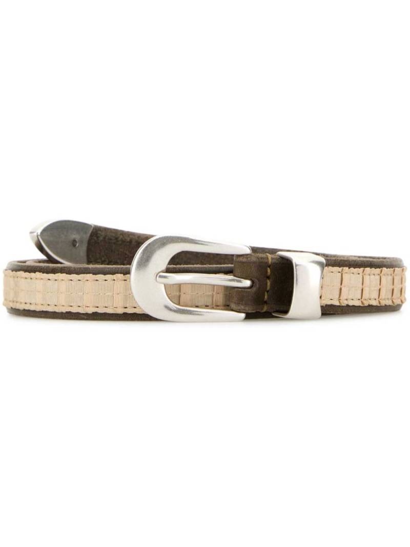 OUR LEGACY two-tone belt - Neutrals von OUR LEGACY