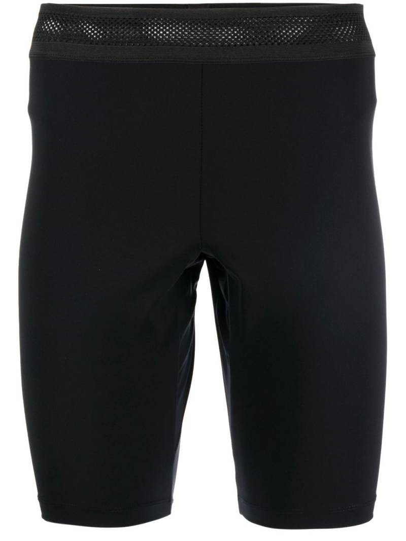 OVER OVER logo-print cycling short - Black von OVER OVER