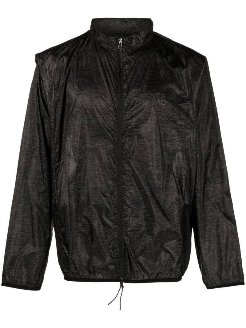 OVER OVER patterned lightweight track jacket - Black von OVER OVER