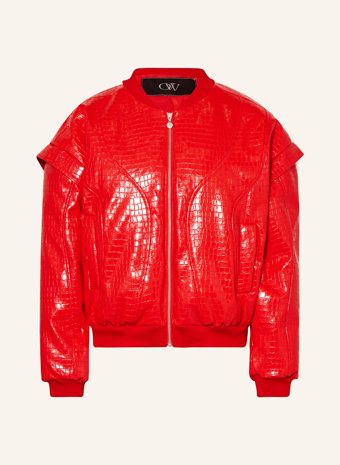 Ow Collection Lederblouson Valencia rot