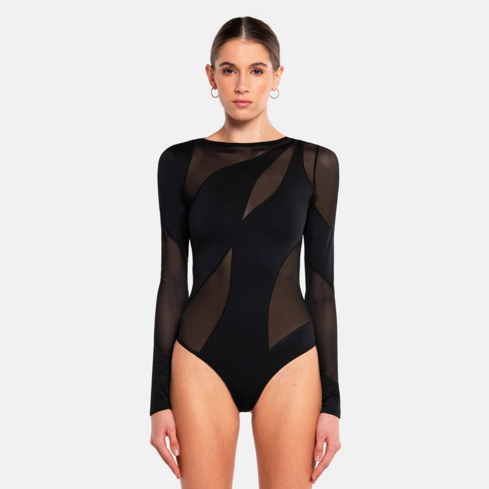 Spiral Bodysuit Damen Schwarz L von OW Collection