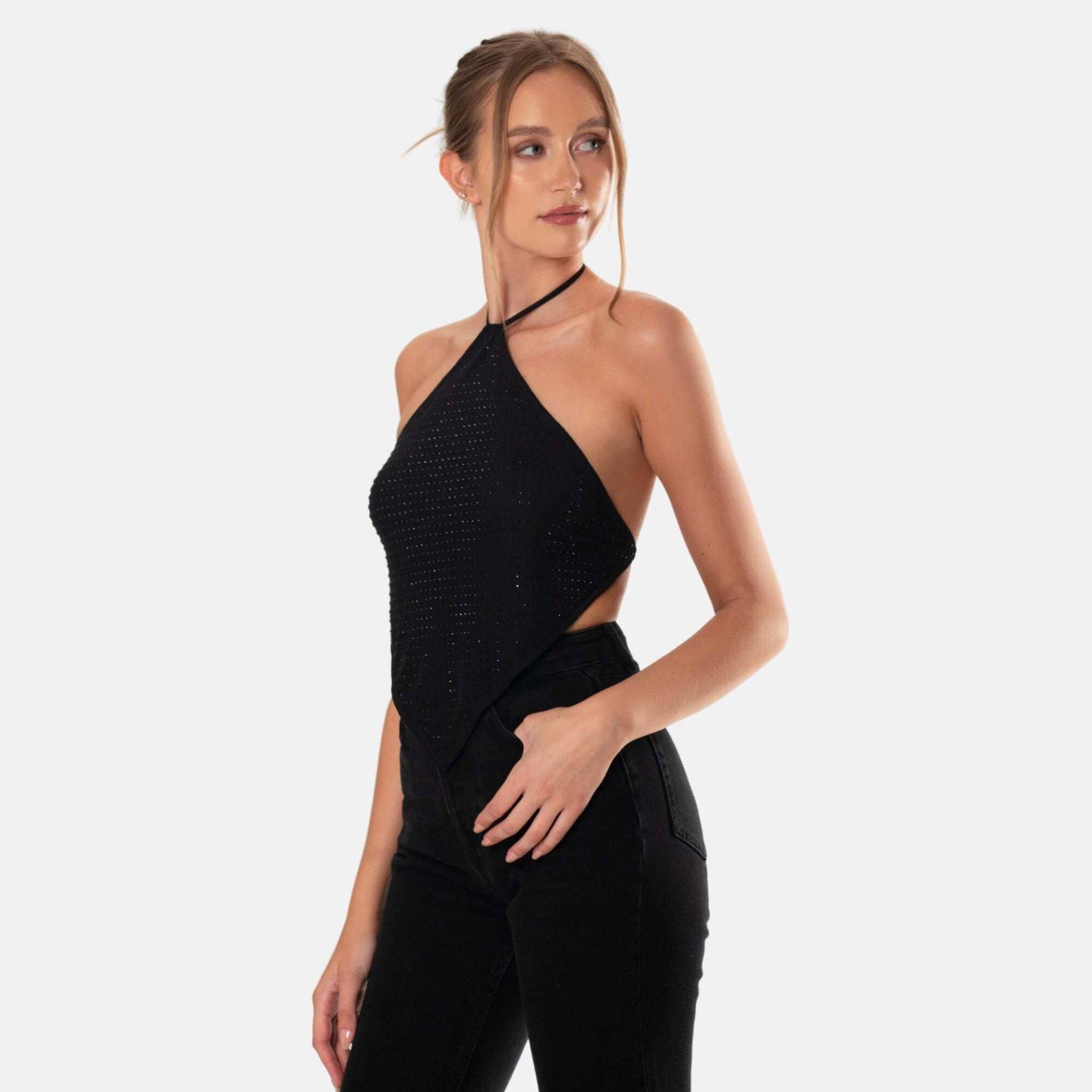 Verda Top Damen Schwarz S von OW Collection