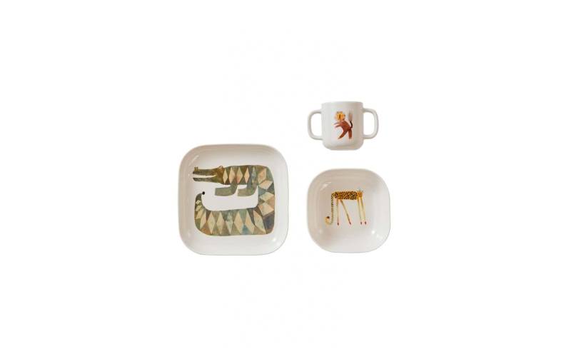 OYOY Kindergeschirr-Set »Moira Crocodile 3-teiliegs Set«, (3 tlg.) von OYOY