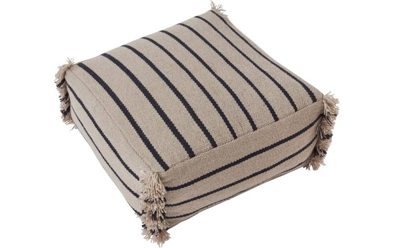 OYOY Pouf »Lina 62 x 62 cm, Beige/Schwarz« von OYOY