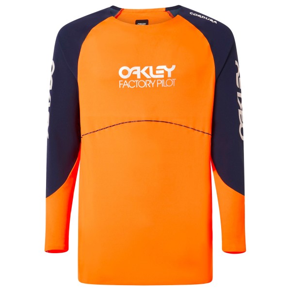 Oakley - Maven Scrub L/S Jersey - Velotrikot Gr M;S grau;orange von Oakley