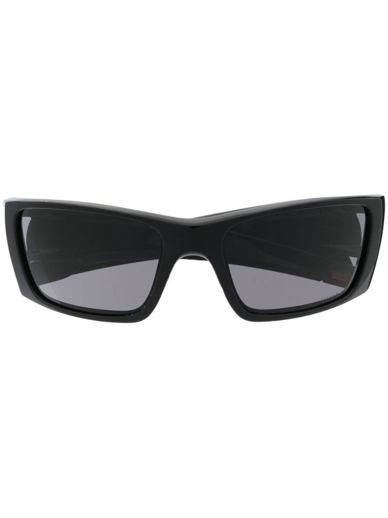 Oakley logo-plaque sunglasses - Black von Oakley