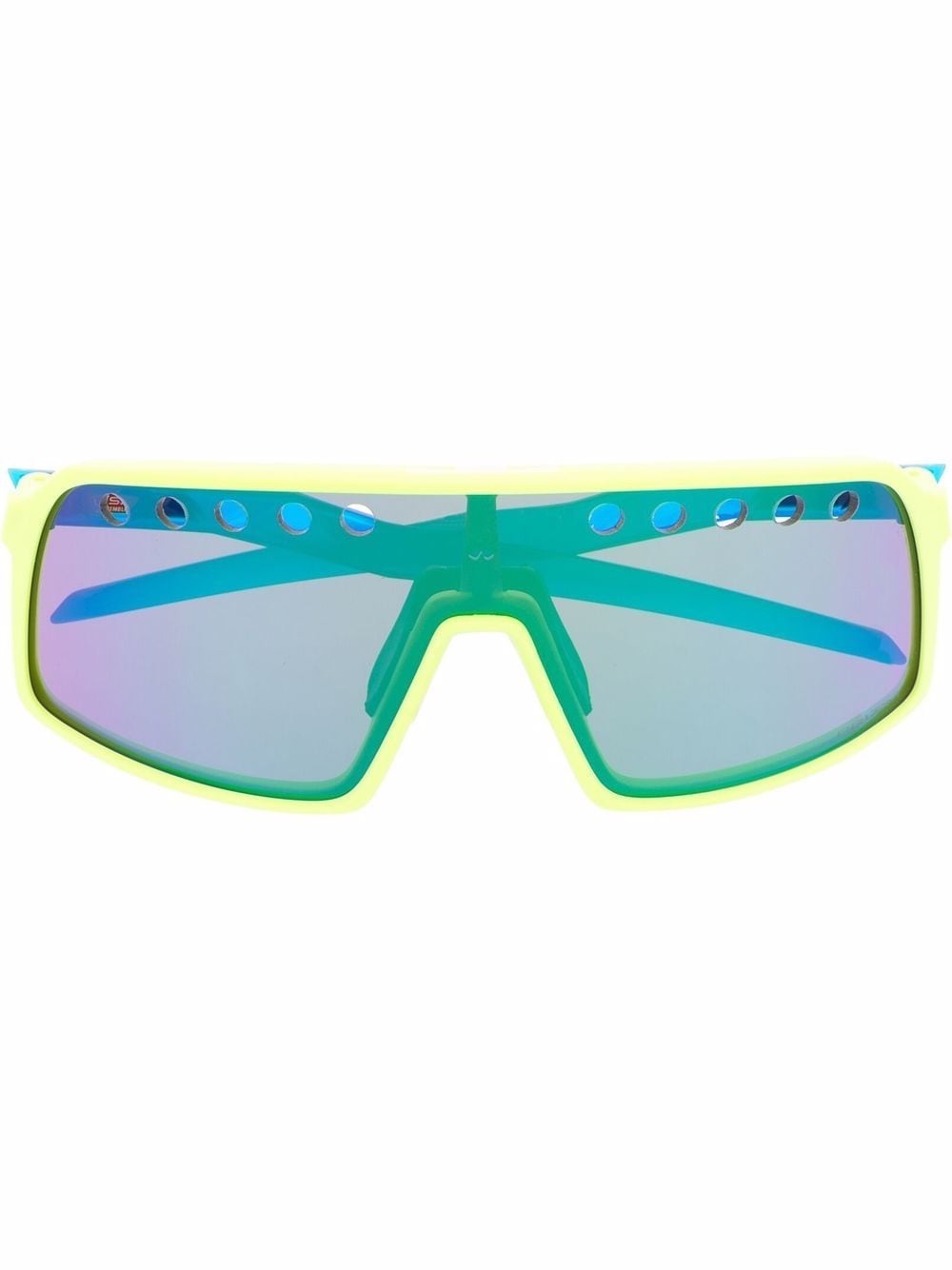 Oakley mask-effect sunglasses - Blue von Oakley