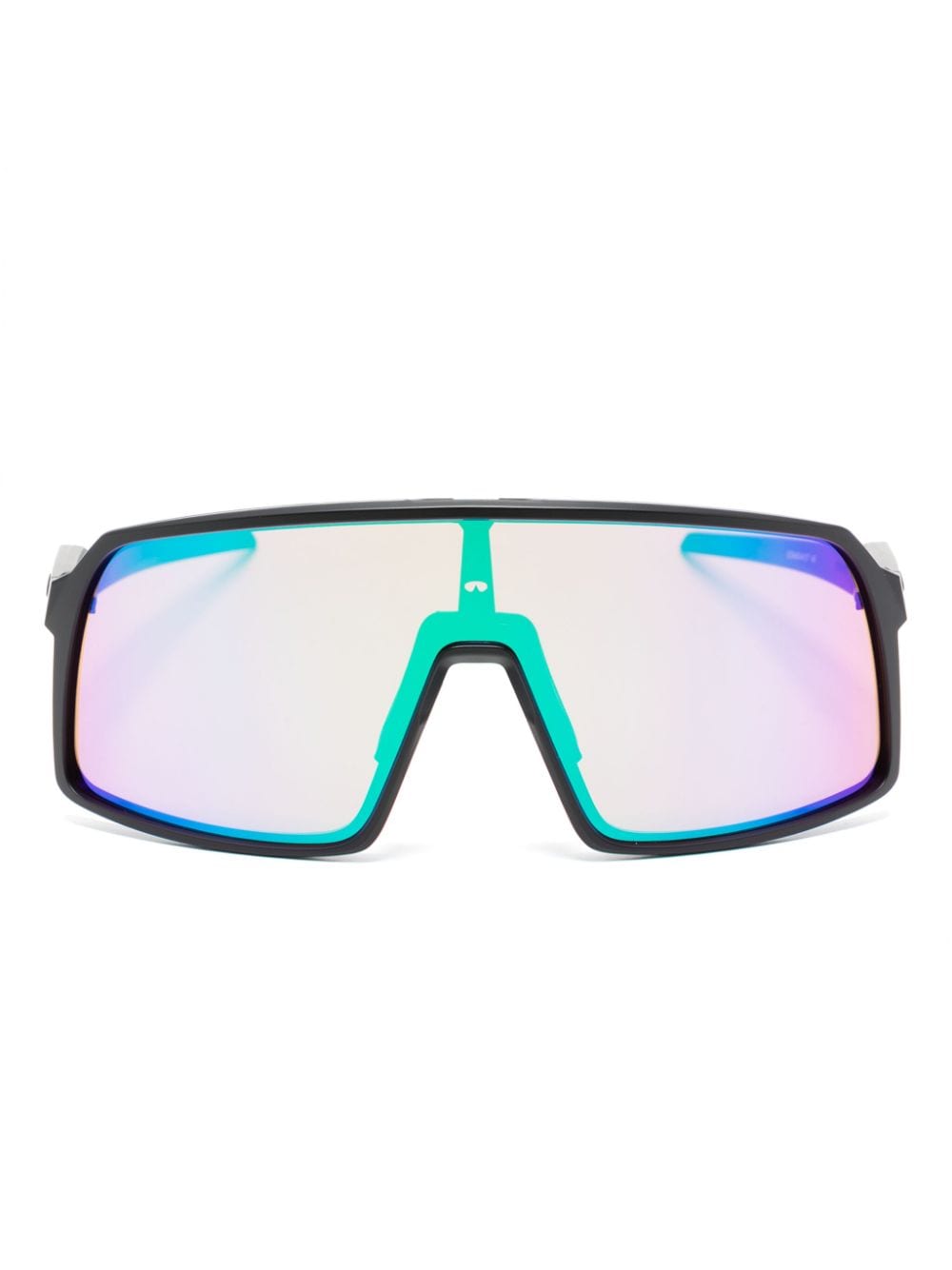 Oakley matte-finish shield-frame glasses - Black von Oakley