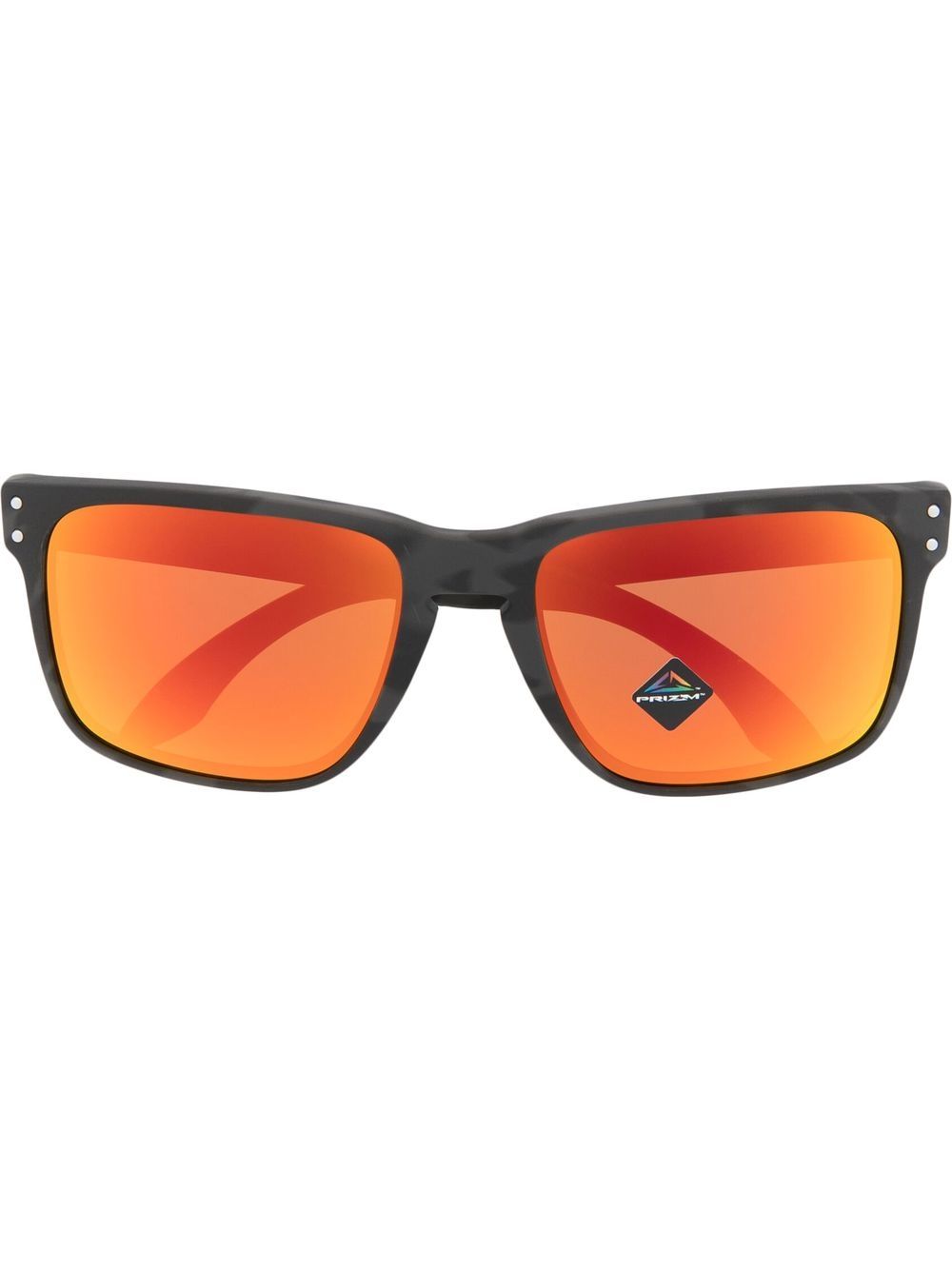 Oakley mirrored wayfarer-frame sunglasses - Black von Oakley