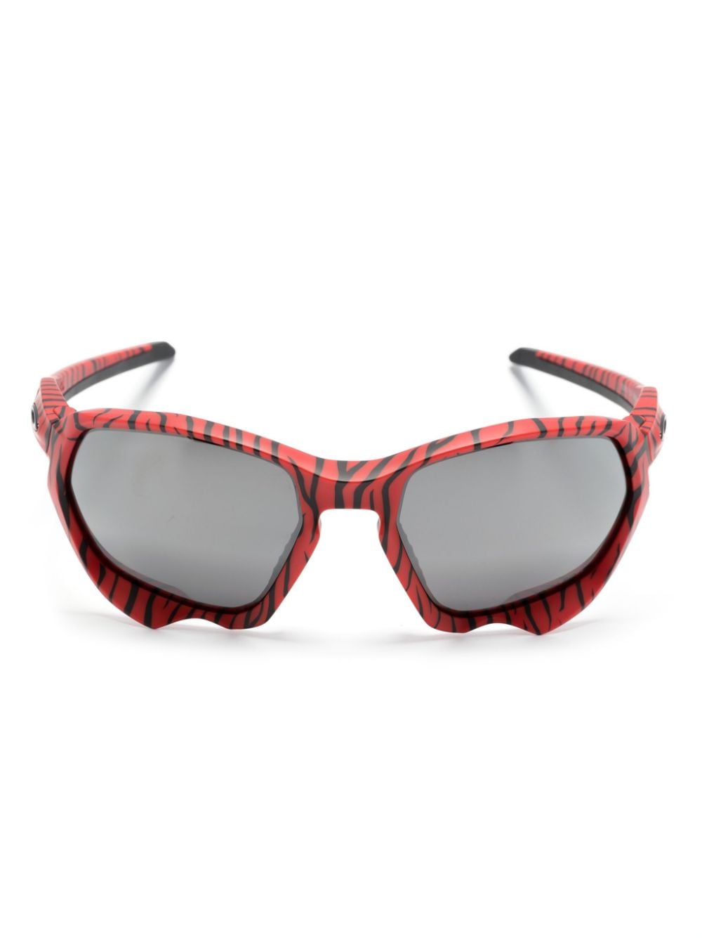 Oakley tortoiseshell round-frame sunglasses - Red von Oakley