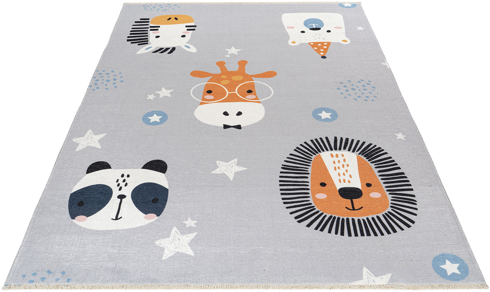 Obsession Kinderteppich »My Greta 603«, rechteckig, 6 mm Höhe, Kurzflor, Motiv Tiere, mit Fransen, Kinderzimmer Obsession Kinderteppich »My Greta 603«, rechteckig, 6 mm Höhe, Kurzflor, Motiv Tiere, mit Fransen, Kinderzimmer von Obsession