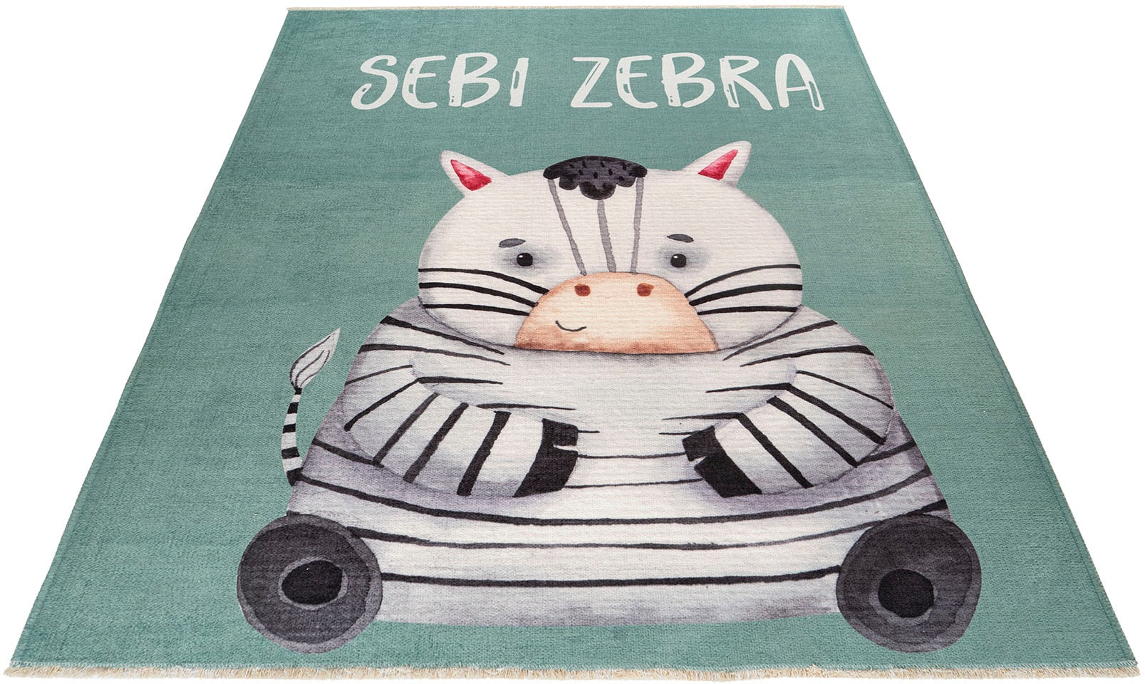 Obsession Kinderteppich »My Greta 614«, rechteckig, 6 mm Höhe, Kurzflor, Motiv Zebra, mit Fransen, Kinderzimmer Obsession Kinderteppich »My Greta 614«, rechteckig, 6 mm Höhe, Kurzflor, Motiv Zebra, mit Fransen, Kinderzimmer von Obsession