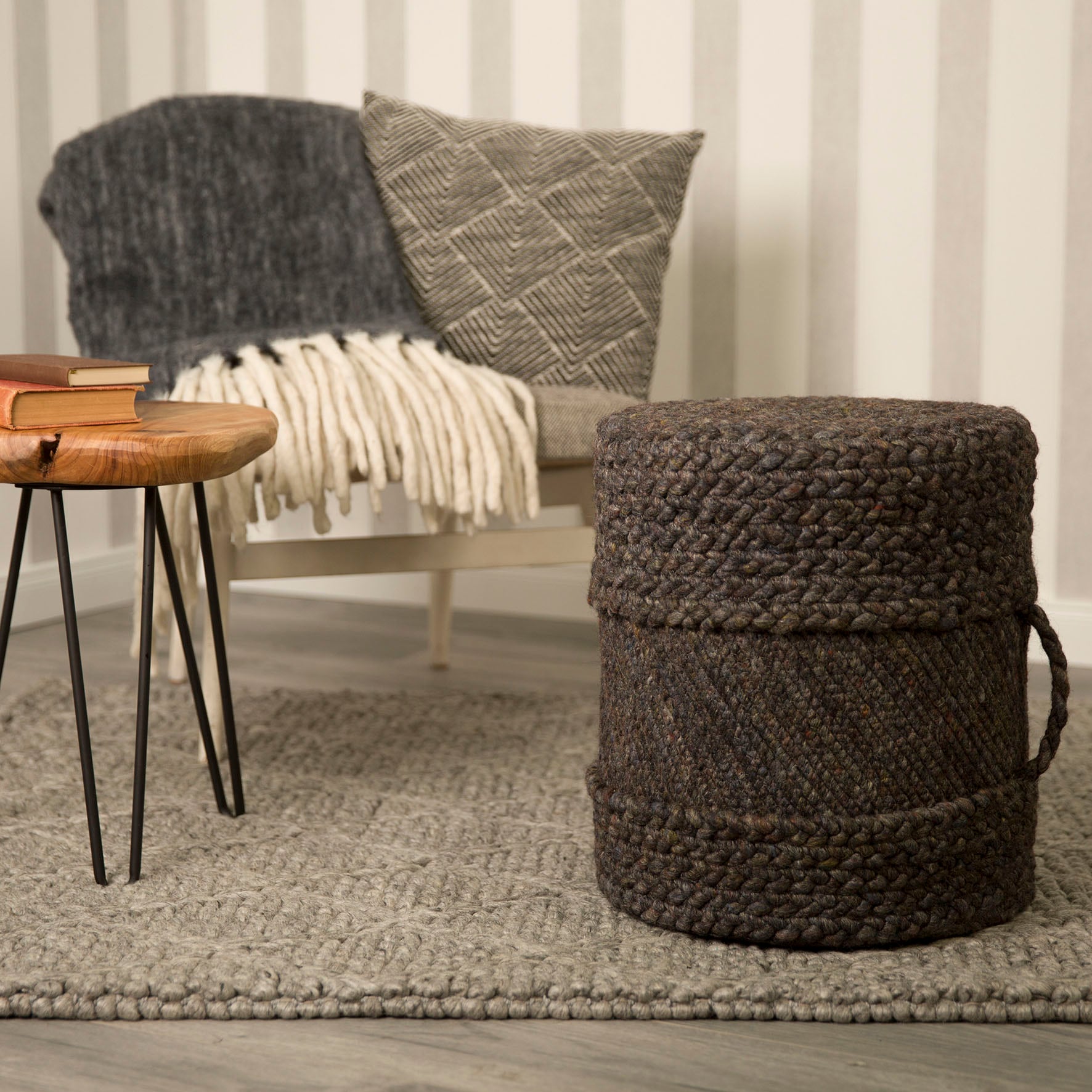 Obsession Sitzhocker »Hocker My Copa Pouf«, (1 St.), rund, Ø 40 cm, Höhe 40 cm, handgearbeitet, Wohnzimmer & Schlafzimmer Obsession Sitzhocker »Hocker My Copa Pouf«, (1 St.), rund, Ø 40 cm, Höhe 40 cm, handgearbeitet, Wohnzimmer & Schlafzimmer von Obsession