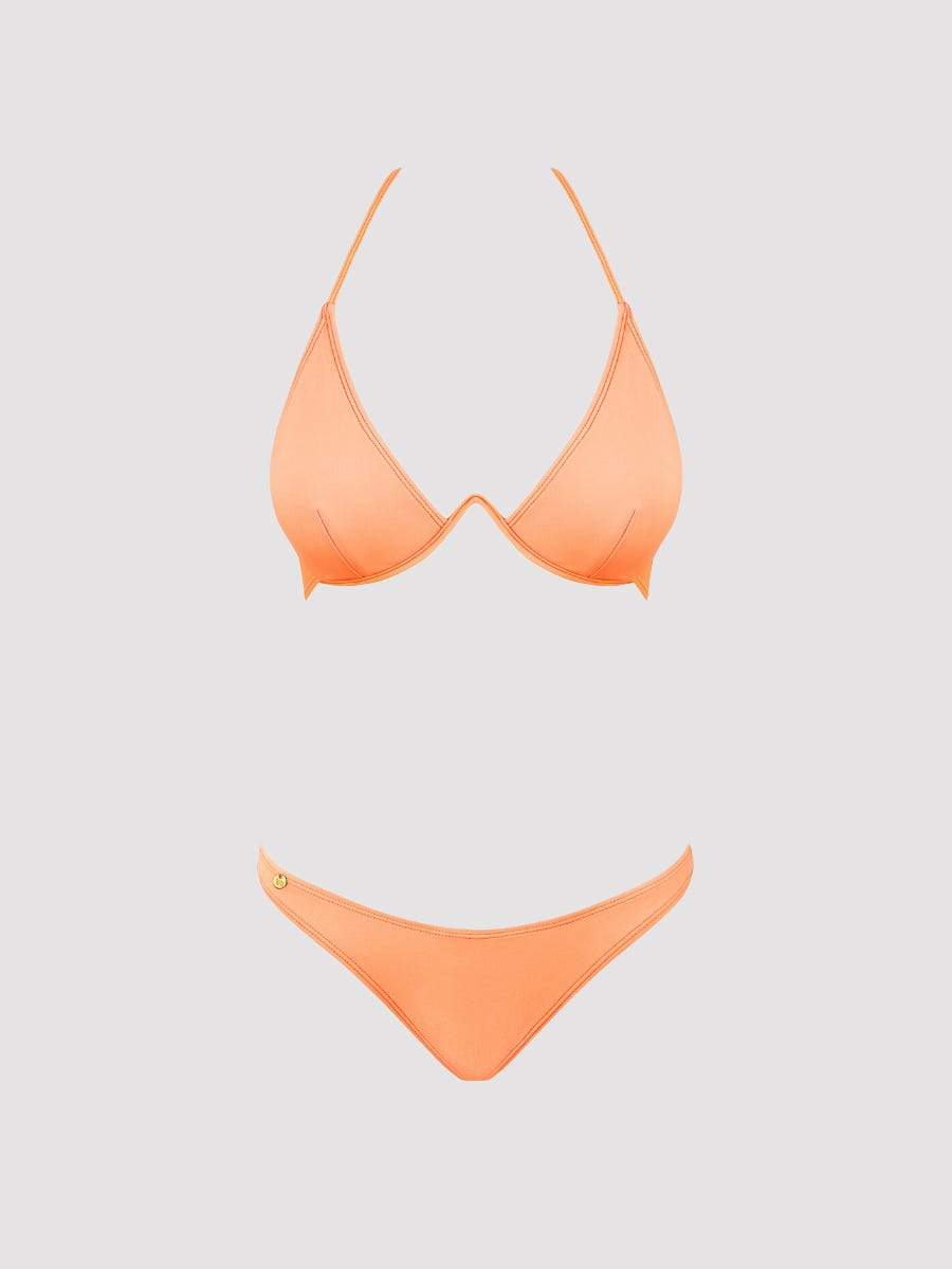 Obsessive Paralia Peach Sexy Bikini Set, Orange - Amorana von Obsessive