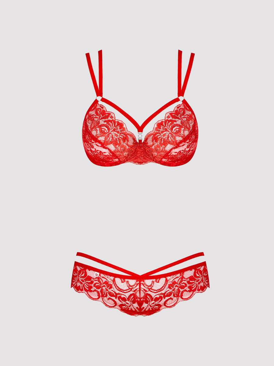 Obsessive, Dessous Set, Obsessive Amanda Dessous Set, Rot, S/m- Amorana von Obsessive