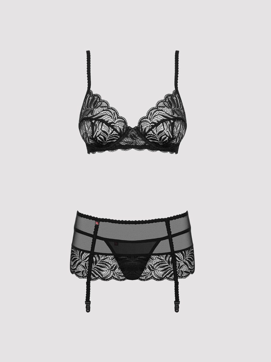 Obsessive, Dessous Set, Obsessive Contica Dessous Set, Schwarz, L/xl- Amorana von Obsessive