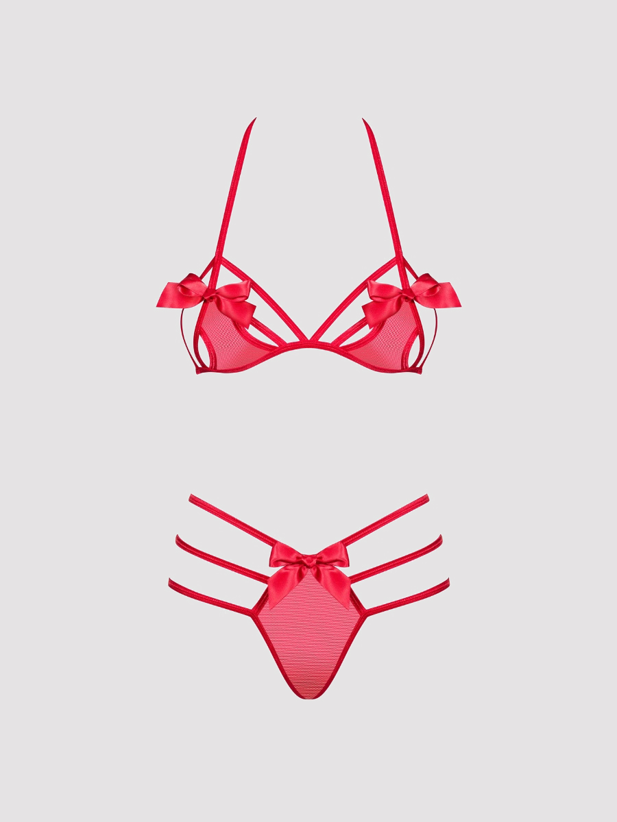 Obsessive Giftella Dessous Set, Rot - Amorana von Obsessive