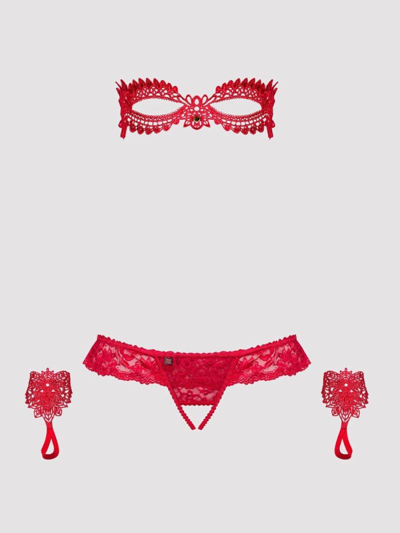 Obsessive Hetea Dessous Set, Rot - Amorana von Obsessive