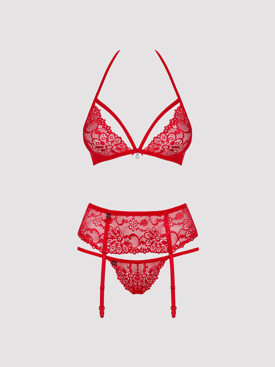 Obsessive, Dessous Set, Obsessive Kylie Dessous Set, Rot, S/m- Amorana von Obsessive