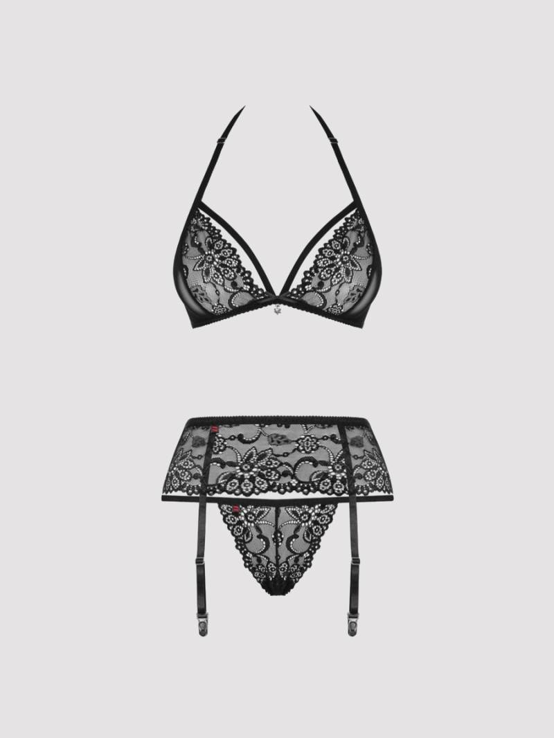 Obsessive Kylie Dessous Set, Schwarz - Amorana von Obsessive