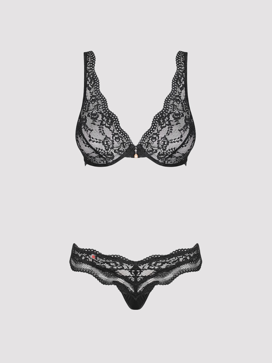 Obsessive, Dessous Set, Obsessive Luvae Dessous Set, Schwarz, S/m- Amorana von Obsessive