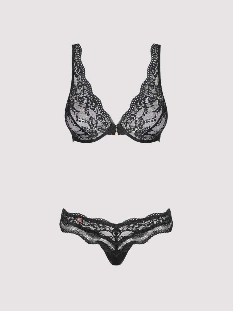 Obsessive Luvae Dessous Set, Schwarz - Amorana von Obsessive