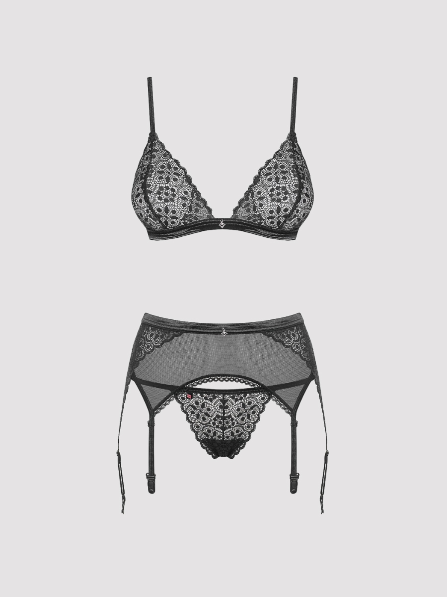 Obsessive, Dessous Set, Obsessive Shibu Dessous Set, Schwarz, S/m- Amorana von Obsessive