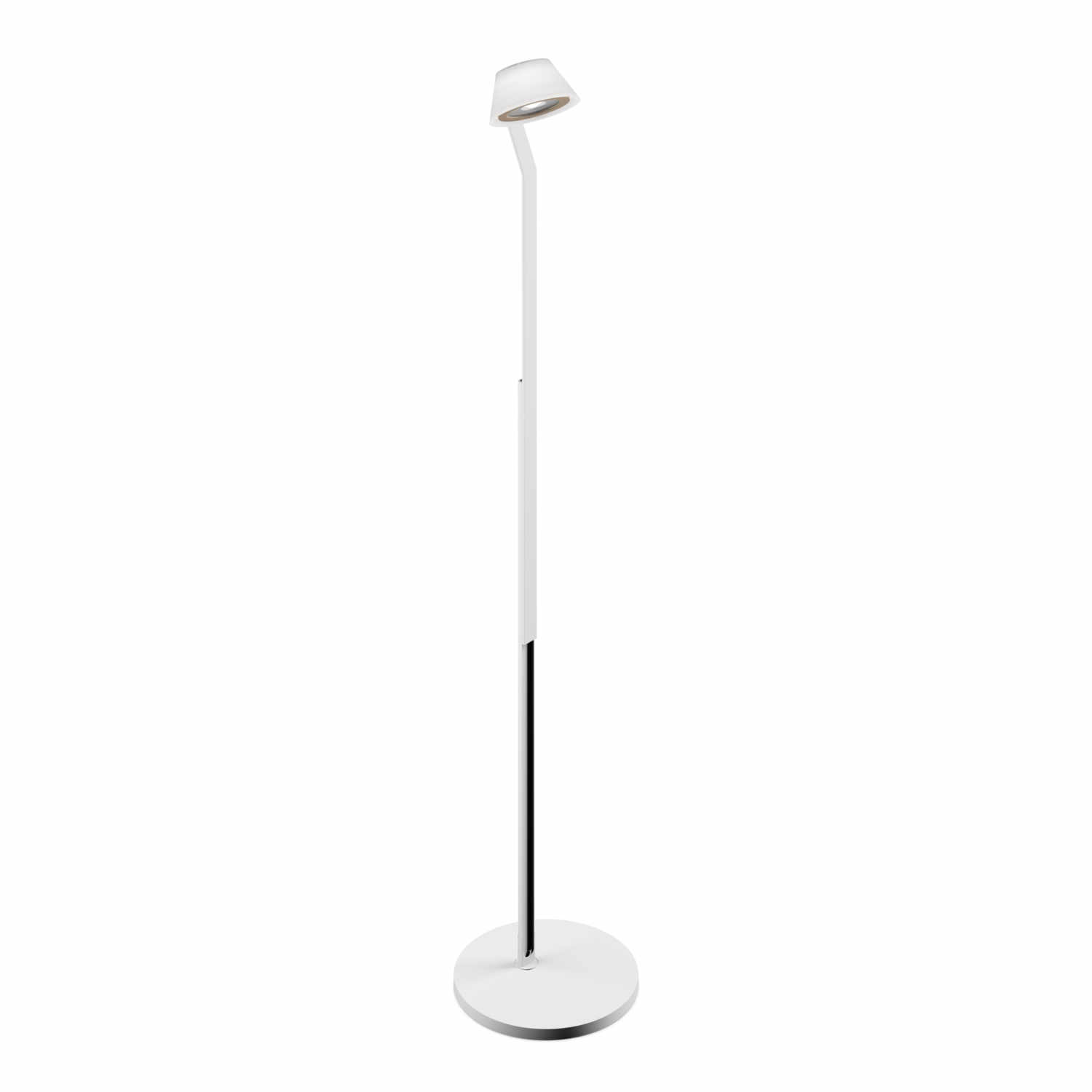 Leì 3d lettura LED Stehleuchte, Ring / Body / Base gold matt/weiss matt Leì 3d lettura LED Stehleuchte, Ring / Body / Base gold matt/weiss matt von Occhio