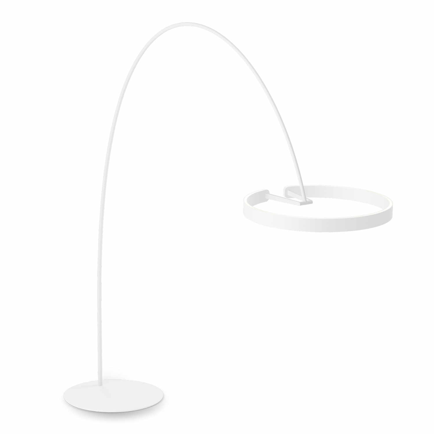 Mito Largo LED Bogenleuchte, Kopf / Body weiss matt/weiss matt Mito Largo LED Bogenleuchte, Kopf / Body weiss matt/weiss matt von Occhio