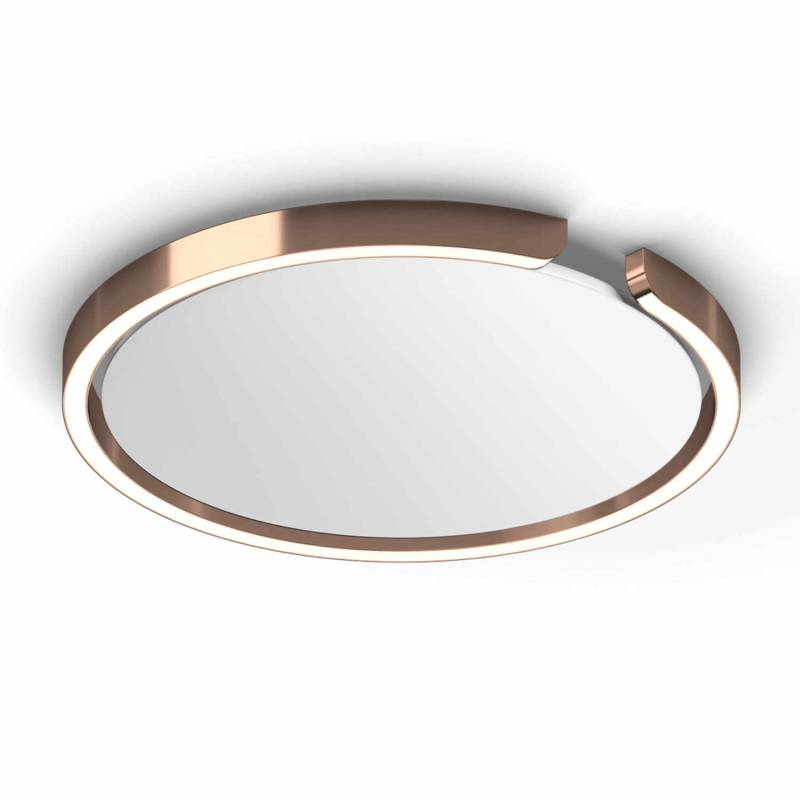 Mito Soffitto Up LED Decken-/Wandleuchte, Grösse d. 40 cm, Farbe rose gold von Occhio