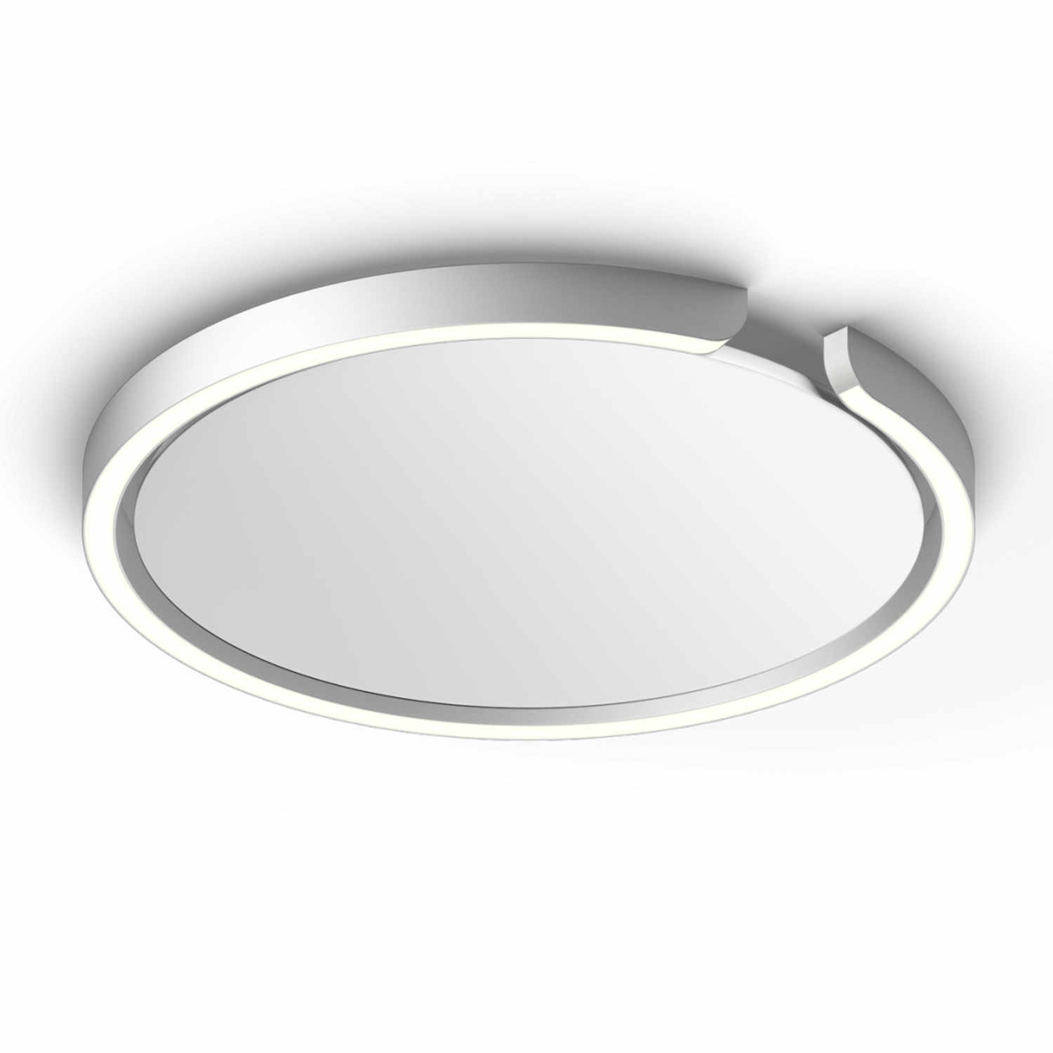 Mito soffitto Up LED Decken-/Wandleuchte, Grösse d. 40 cm, Farbe silber matt Mito soffitto Up LED Decken-/Wandleuchte, Grösse d. 40 cm, Farbe silber matt von Occhio