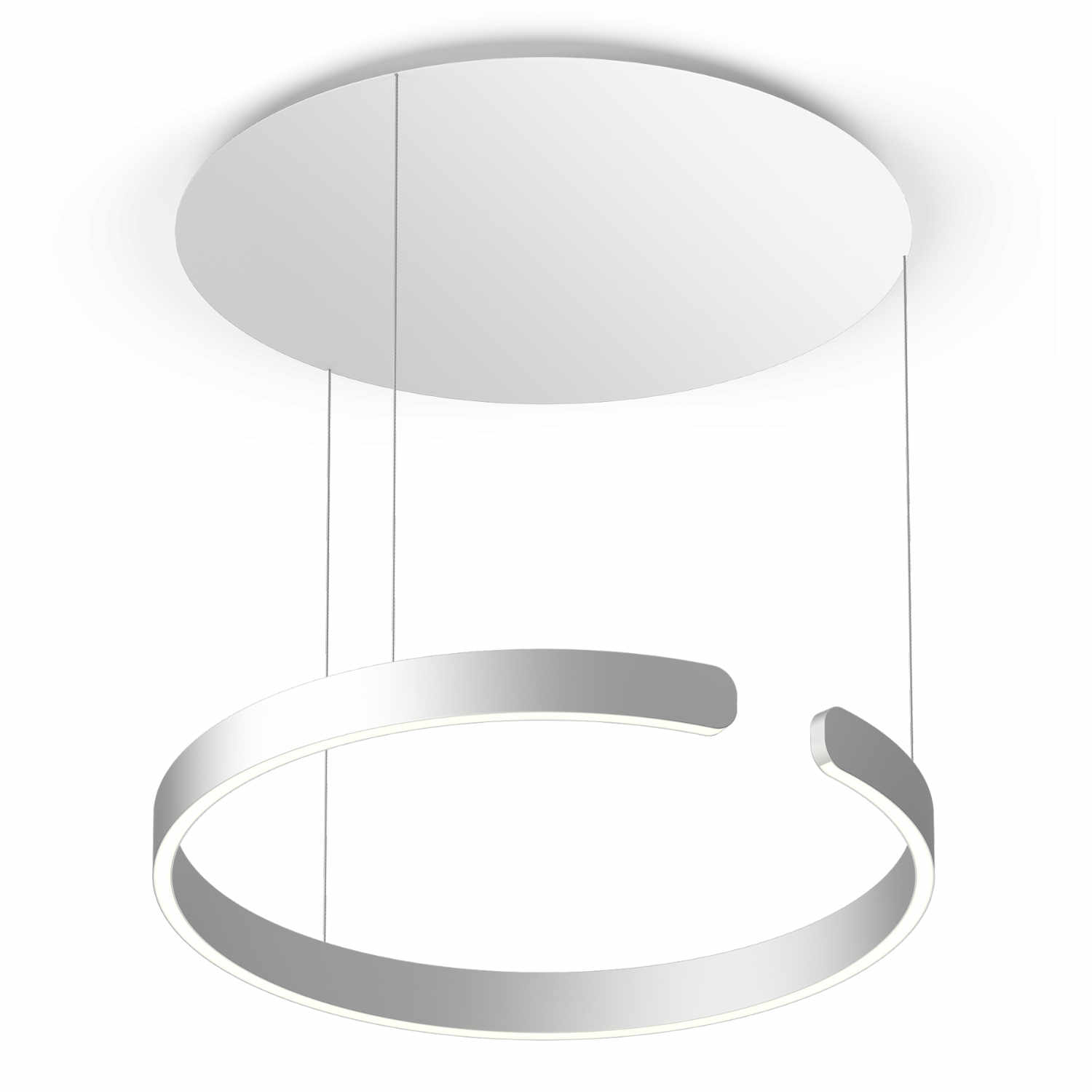 Mito Sospeso Up LED Pendelleuchte, Grösse d. 60 cm, Farbe silber matt, Kabellänge fix Mito Sospeso Up LED Pendelleuchte, Grösse d. 60 cm, Farbe silber matt, Kabellänge fix von Occhio