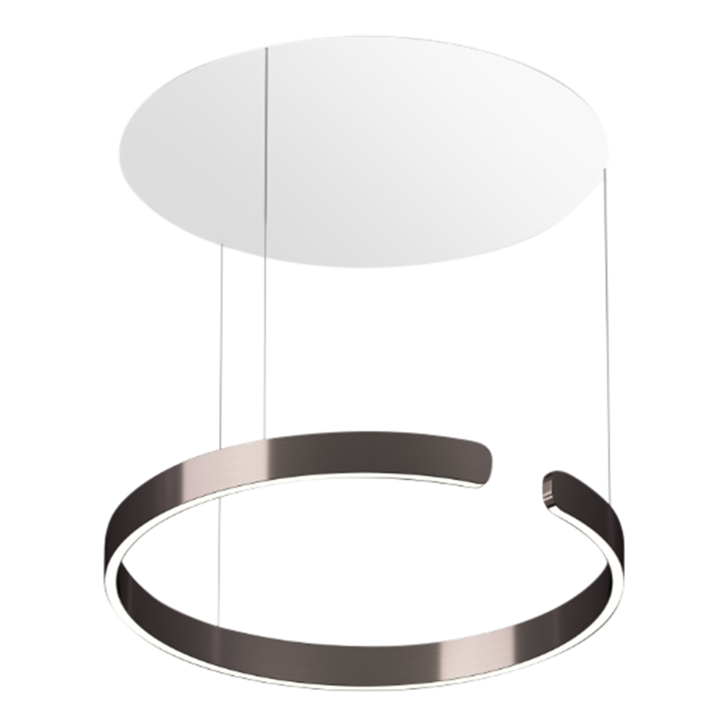 Mito sospeso Up LED Pendelleuchte, Grösse d. 60 cm, Farbe phantom, Kabellänge fix Mito sospeso Up LED Pendelleuchte, Grösse d. 60 cm, Farbe phantom, Kabellänge fix von Occhio
