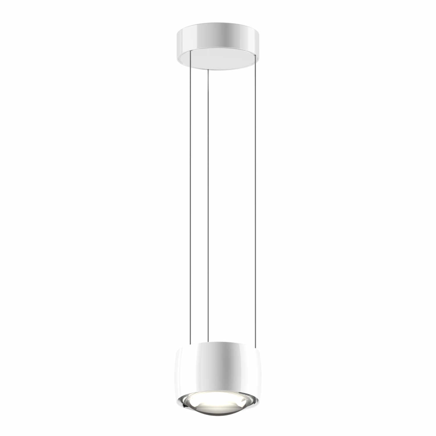 Sento Sospeso Up LED Pendelleuchte, Kopf / Base weiss glanz, Kabellänge fix Sento Sospeso Up LED Pendelleuchte, Kopf / Base weiss glanz, Kabellänge fix von Occhio