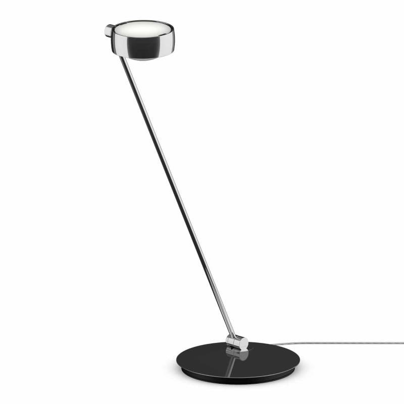 Sento Tavolo LED Tischleuchte, Grösse höhe 80 cm, Kopf / Body / Fuss chrom glanz, Ausrichtung rechts von Occhio