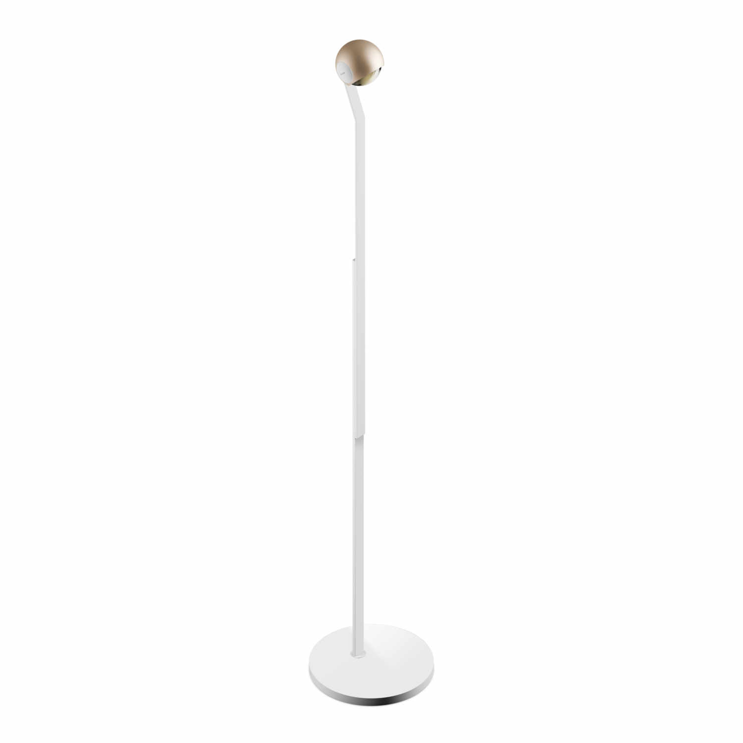 ìo 3d lettura LED Stehleuchte, Kopf / Body / Fuss gold matt / weiss matt / weiss matt ìo 3d lettura LED Stehleuchte, Kopf / Body / Fuss gold matt / weiss matt / weiss matt von Occhio