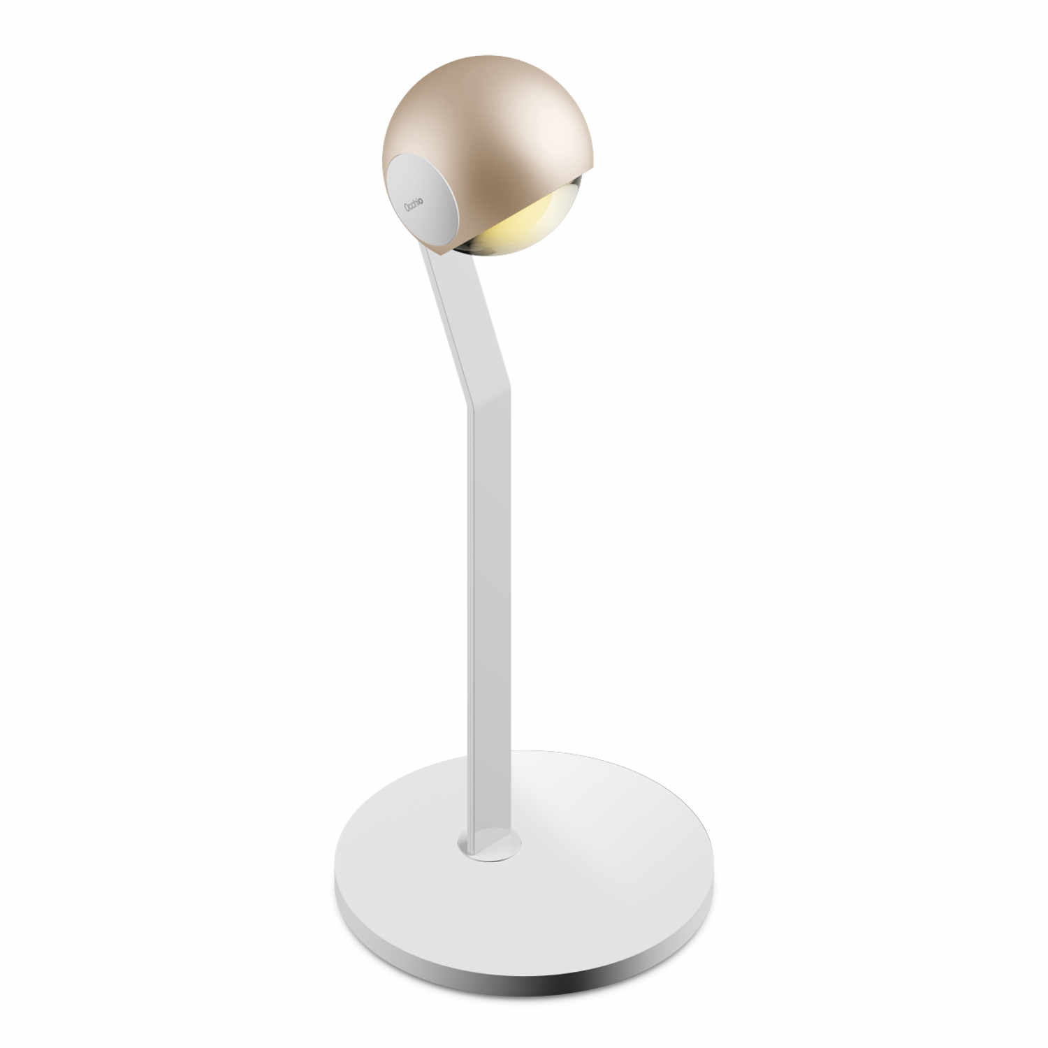 ìo 3d tavolo LED Tischleuchte, Kopf / Body / Fuss gold matt / weiss matt / weiss matt ìo 3d tavolo LED Tischleuchte, Kopf / Body / Fuss gold matt / weiss matt / weiss matt von Occhio
