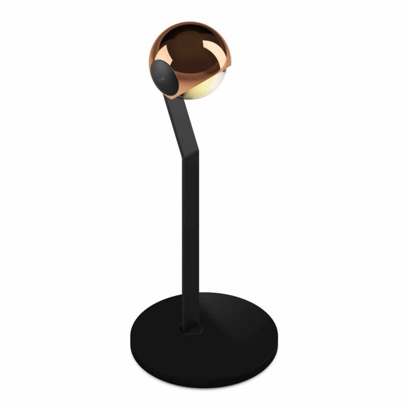 ìo 3d tavolo LED Tischleuchte, Kopf / Body / Fuss rose gold / schwarz matt / schwarz matt von Occhio