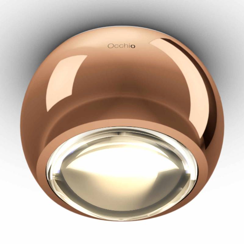 ìo Spotlight alto v LED Deckenleuchte, Kopf / Base rose gold von Occhio