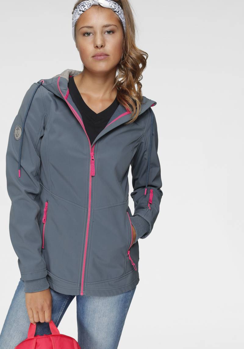 Ocean Sportswear Softshelljacke »aus recyceltem Polyester«, mit Kapuze, atmungsaktiv, wasserabweisend, windabweisend von Ocean Sportswear