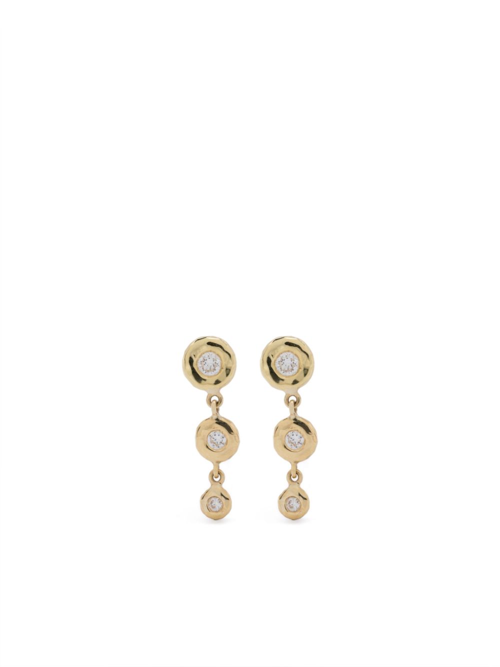 Octavia Elizabeth 18K yellow gold Nesting Gem diamonds drop earrings von Octavia Elizabeth