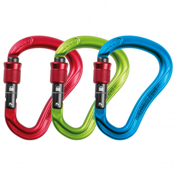 Ocun - Eagle HMS Screw 3-Pack - HMS-Karabiner bunt von Ocun