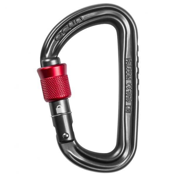 Ocun - Falcon Screw - Schraubkarabiner grau von Ocun